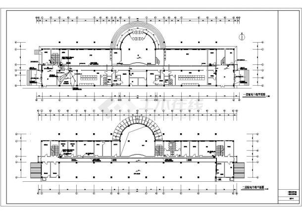 某地区某大学游泳馆电气全套电气cad设计施工图-图二