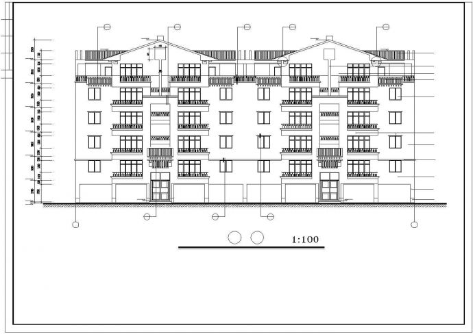大学生宿舍公寓建筑设计cad施工详细图_图1