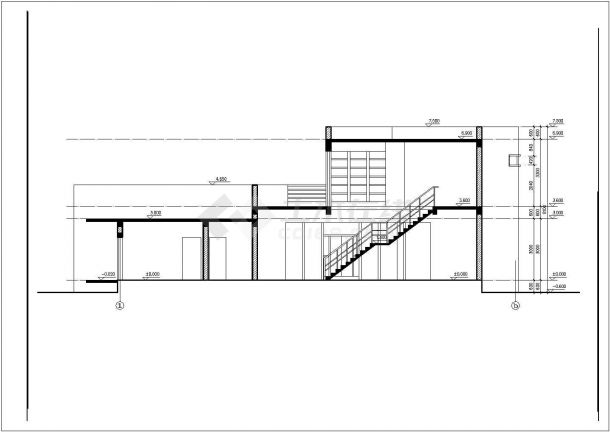 某市现代别墅建筑设计方案图纸（共6张）-图二