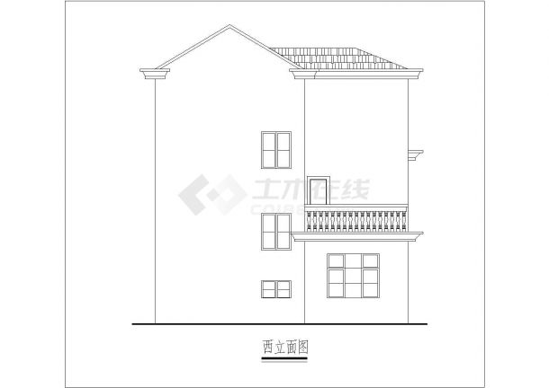 农村住宅建筑设计方案图纸（共9张）-图一
