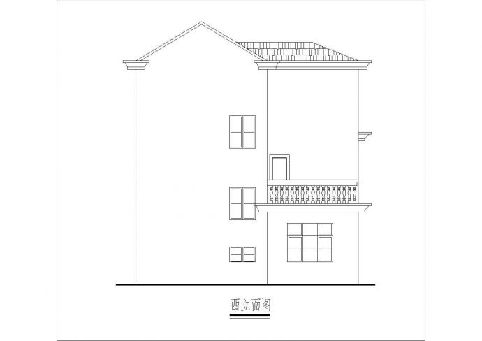 农村住宅建筑设计方案图纸（共9张）_图1