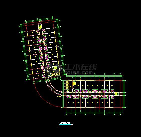 某地小县城酒楼建筑cad方案图（共9张）-图二