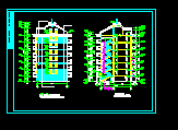 多层住宅建筑平立剖施工CAD设计图纸-图二