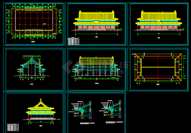 某大雄宝殿建筑设计CAD方案图纸-图一