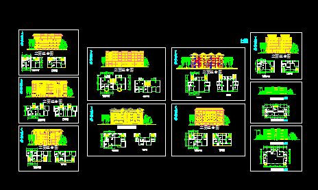 多种住宅户型建筑施工CAD设计图纸-图一