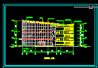 高级小区会所建筑施工CAD设计图纸-图二