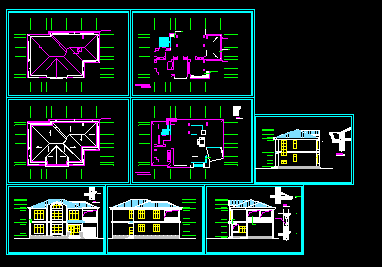 农村民居房建筑施工CAD设计图纸-图一