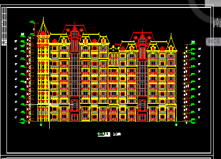 某小高层住宅楼的完整CAD结构图纸-图一