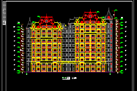 某小高层住宅楼的完整CAD结构图纸-图二