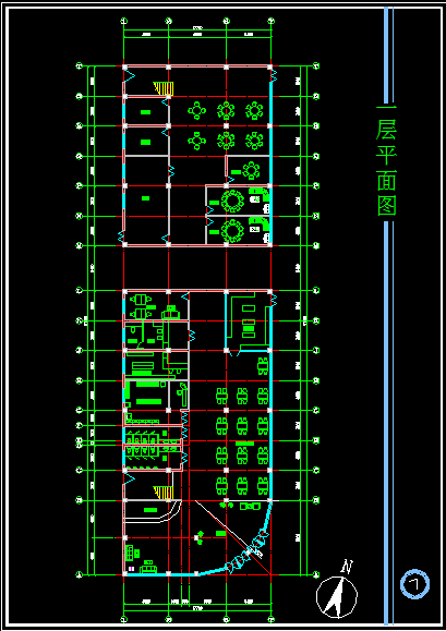 某欧式宾馆建筑cad图纸（全套）-图二