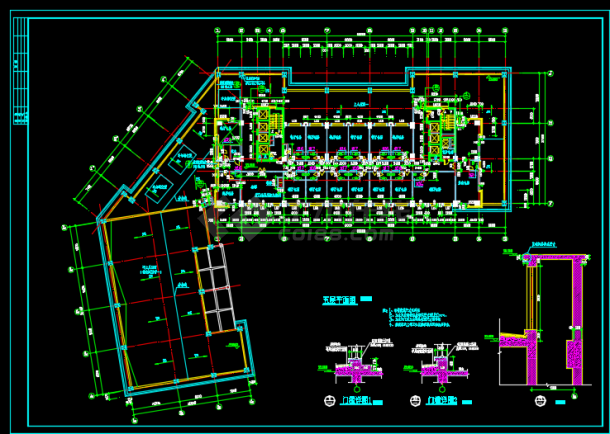 比较高档的酒店建筑CAD设计图（全套）-图二