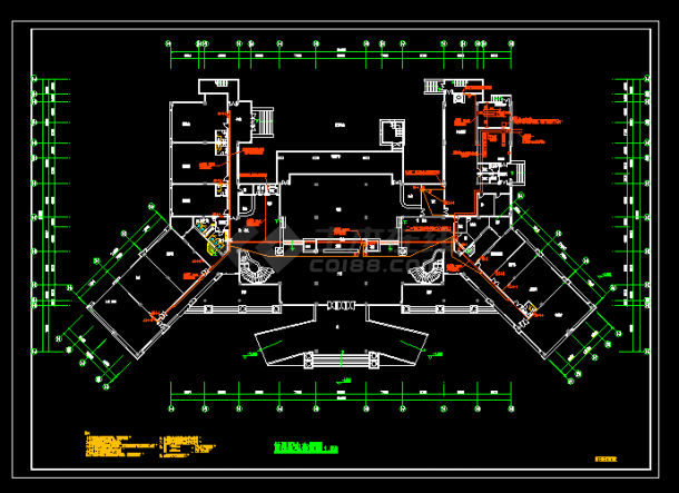 某会所全套详细电气设计施工CAD图-图二