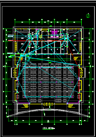 某中学大食堂全套详细电气设计施工CAD图-图二