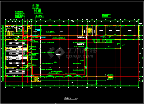 食堂全套详细电气设计及施工CAD图-图二