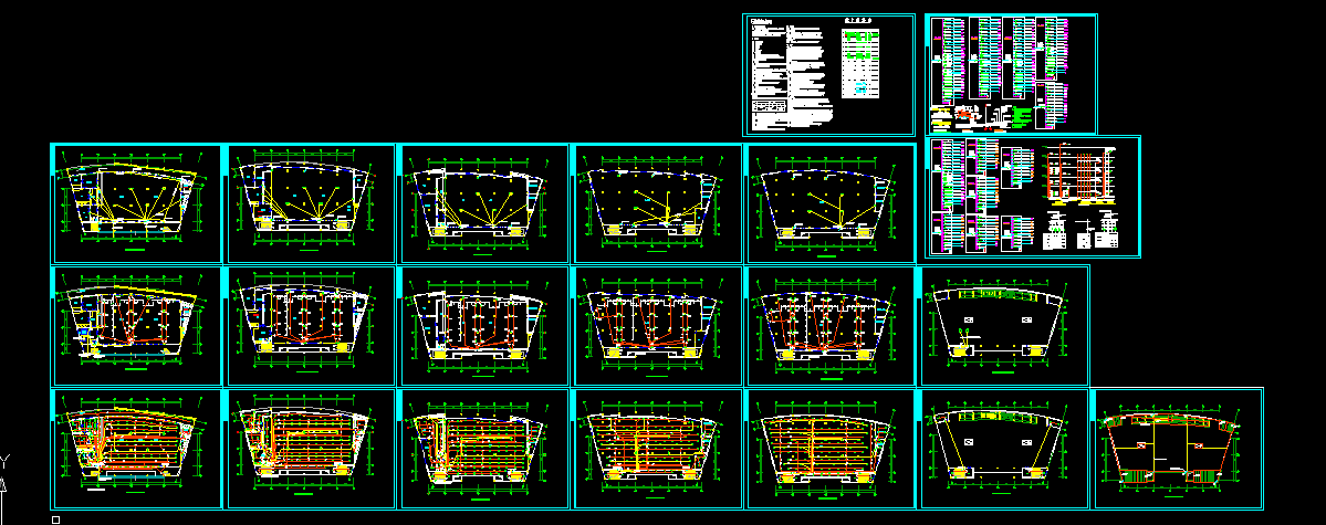 食堂综合楼全套详细电气设计及施工CAD图纸