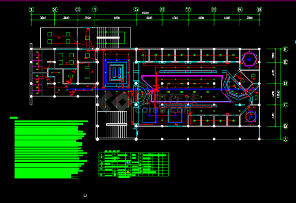 五星级标准茶馆全套详细电气设计施工CAD图纸-图二