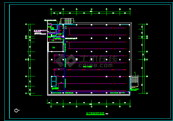 某食堂全套详细电气设计及施工CAD图纸-图二