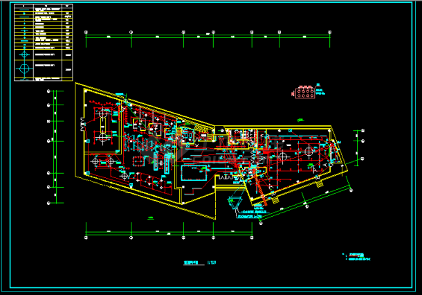 会所全套详细电气设计与施工CAD图纸-图二
