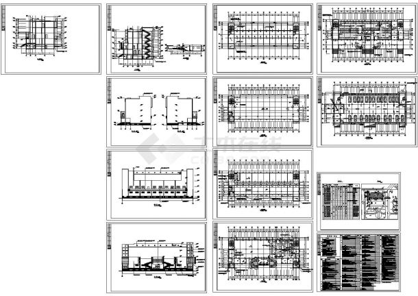食堂建筑施工CAD设计图纸方案全套-图一