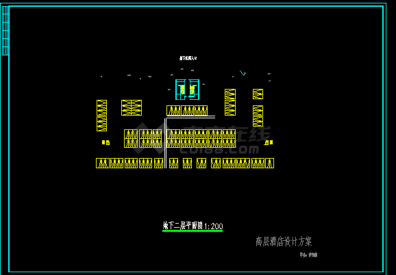 四星酒店建筑施工CAD设计图纸方案-图二