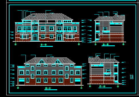 多层住宅建筑施工CAD设计图纸全套-图二