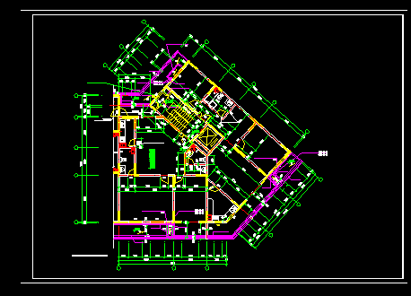 高层住宅建筑楼建筑施工CAD设计图纸全套-图二