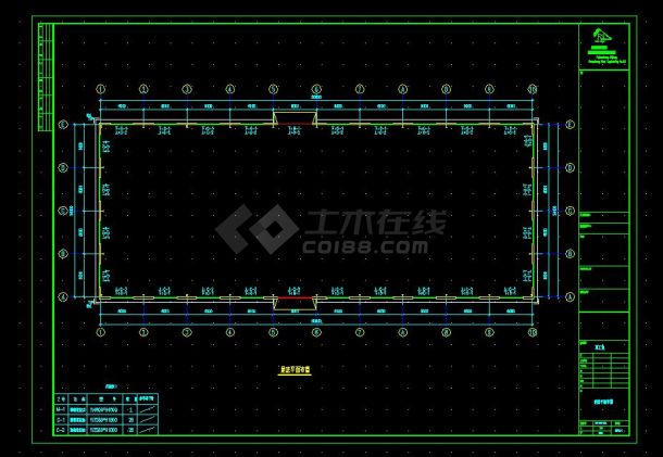 某地区福建公司钢结构工程CAD图纸-图二