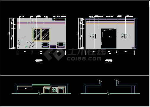 某地双桂湖别墅设计CAD方案设计图-图二