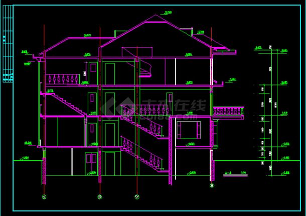 某100例室内平面别墅建筑CAD图纸-图一