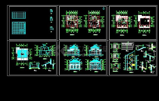 比较详细实用的别墅建筑设计图（共6张）-图一