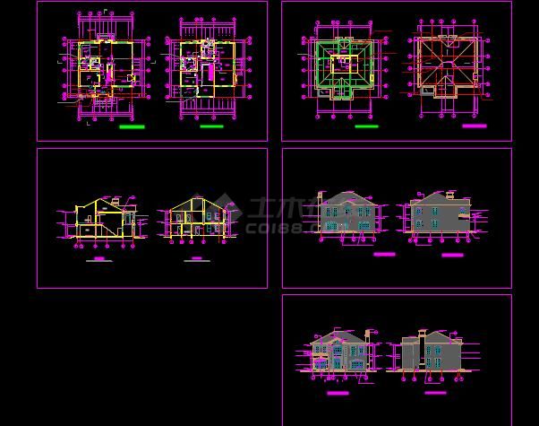 精美简单的别墅建筑设计方案图（共5张）-图一