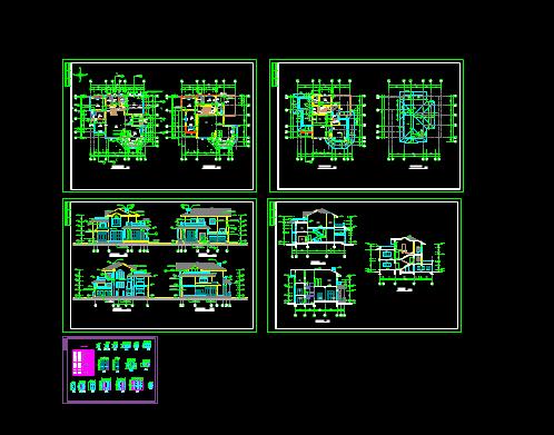 常用的别墅建筑设计全套图（节点详细）_图1