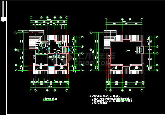 北方某地区春天花园别墅建筑施工图-图二