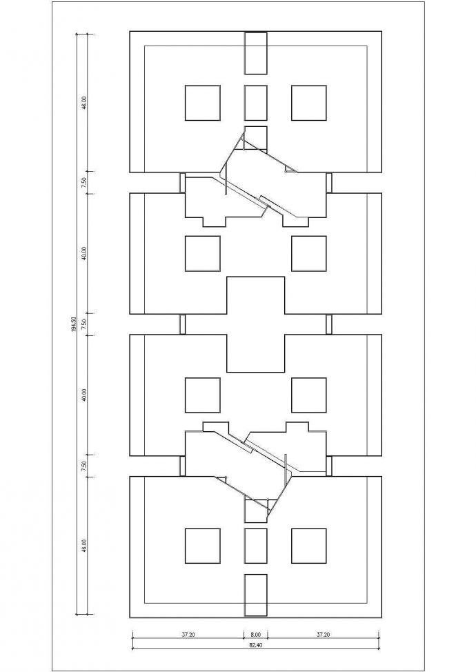 某厂四层办公楼建筑详细设计方案图_图1