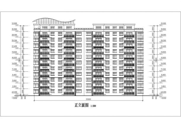 7083.4平米高层住宅建筑设计施工图-图一