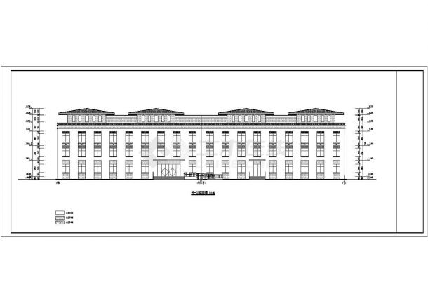 多层宾馆建筑详细施工CAD图-图二