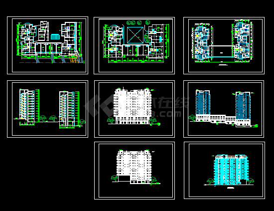 某新村高层住宅建筑施工CAD全套设计图纸-图一