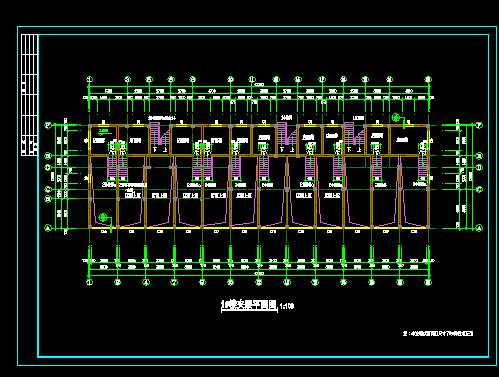 带阁楼住宅建筑施工CAD设计图纸-图二