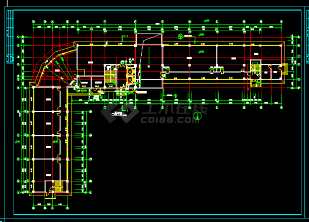 底商住宅楼建筑施工CAD全套设计图纸-图二