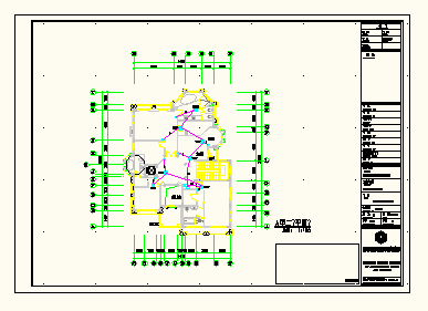 贵州六盘水某地区施工建筑CAD详图-图二