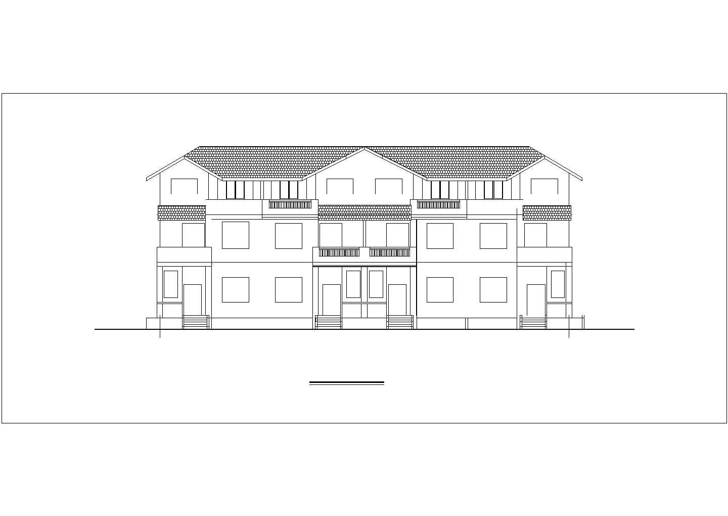 四联欧式别墅全套建筑设计施工图纸