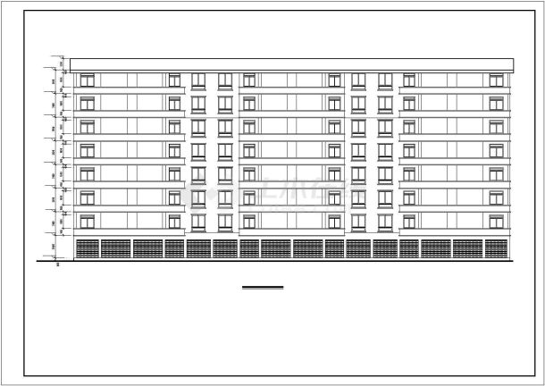 某7层住宅楼建筑设计CAD图纸-图一