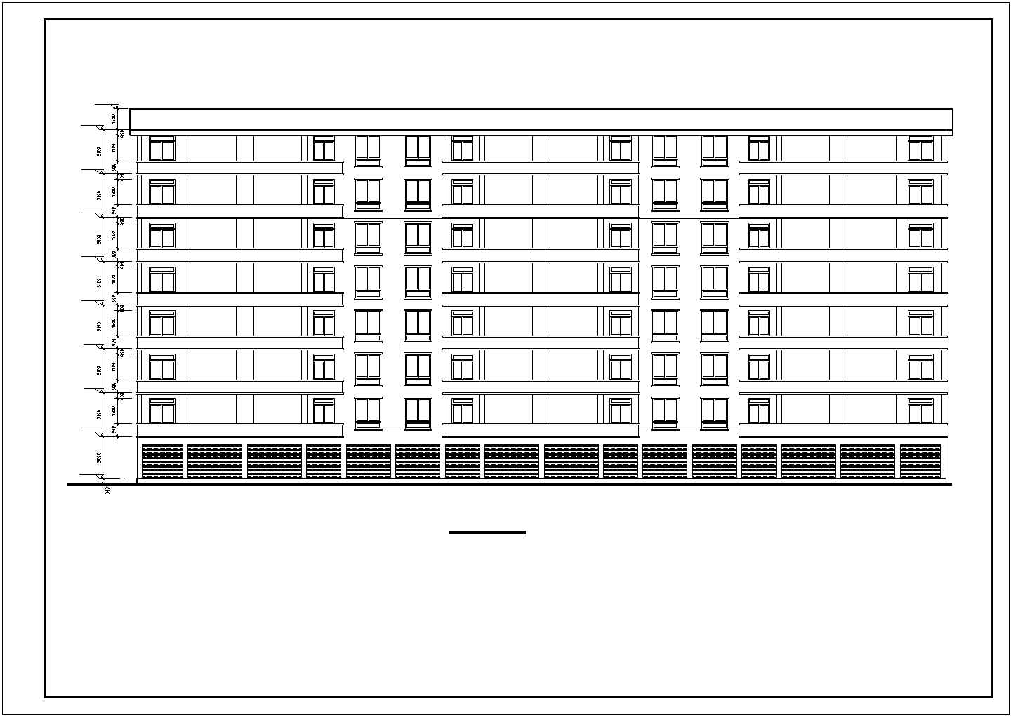 某7层住宅楼建筑设计CAD图纸
