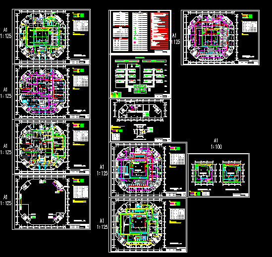 某大型娱乐场所消防报警全套详细电气设计施工CAD图_图1