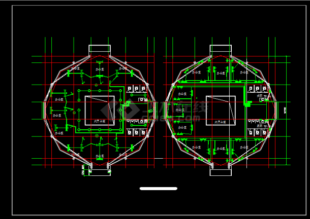某有限公司办公楼全套详细电气设计施工CAD图-图二