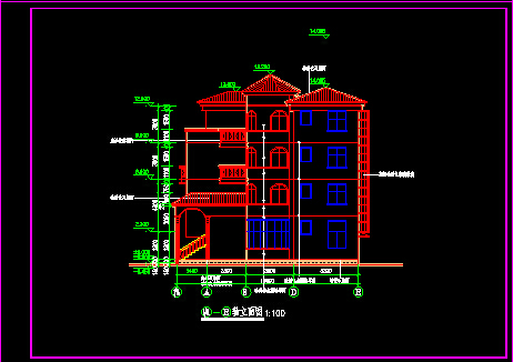 某别墅建筑CAD施工详情详情图纸