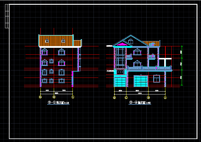 某别墅建筑施工CAD详情设计图纸_图1