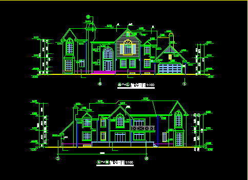 某别墅全套建筑施工CAD详情图纸_图1