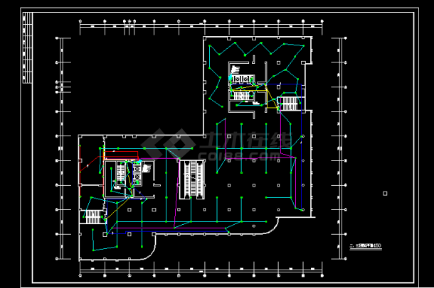 某商住楼弱电全套详细电气设计施工CAD图-图二