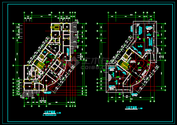 某地多层住宅楼建筑设计CAD图（共13张）-图二